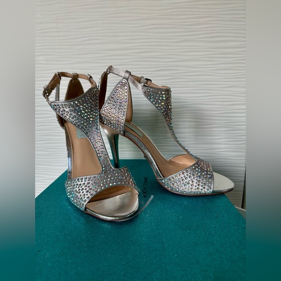 Betsey Johnson Shoes - Betsey Johnson Formal Rhinestone Heels SB- I Do 7.5